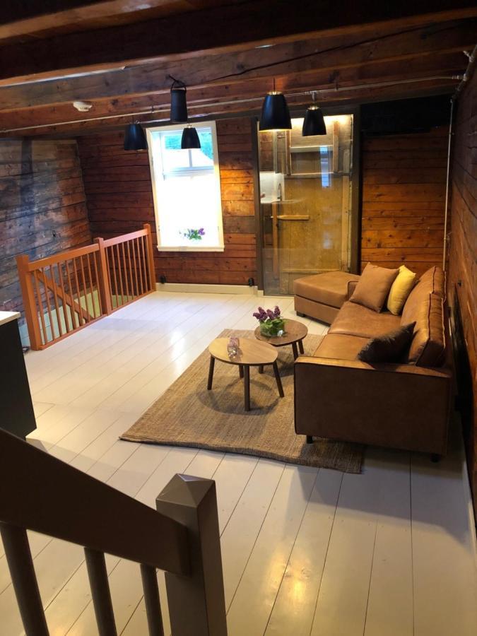Den gule krambua Appartement Lærdalsøyri Buitenkant foto